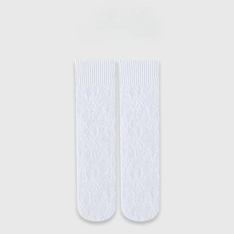 Летние кружевные тонкие носки для детей и девочек, простые, шикарные, с цветочным узором, детские носки из нейлоновой эластичной сетки, дышащие, школьные носки