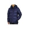 Polo Down Jacket Solid Color Hooded Zipper Fit Kids Jackets Blue 323880419-002