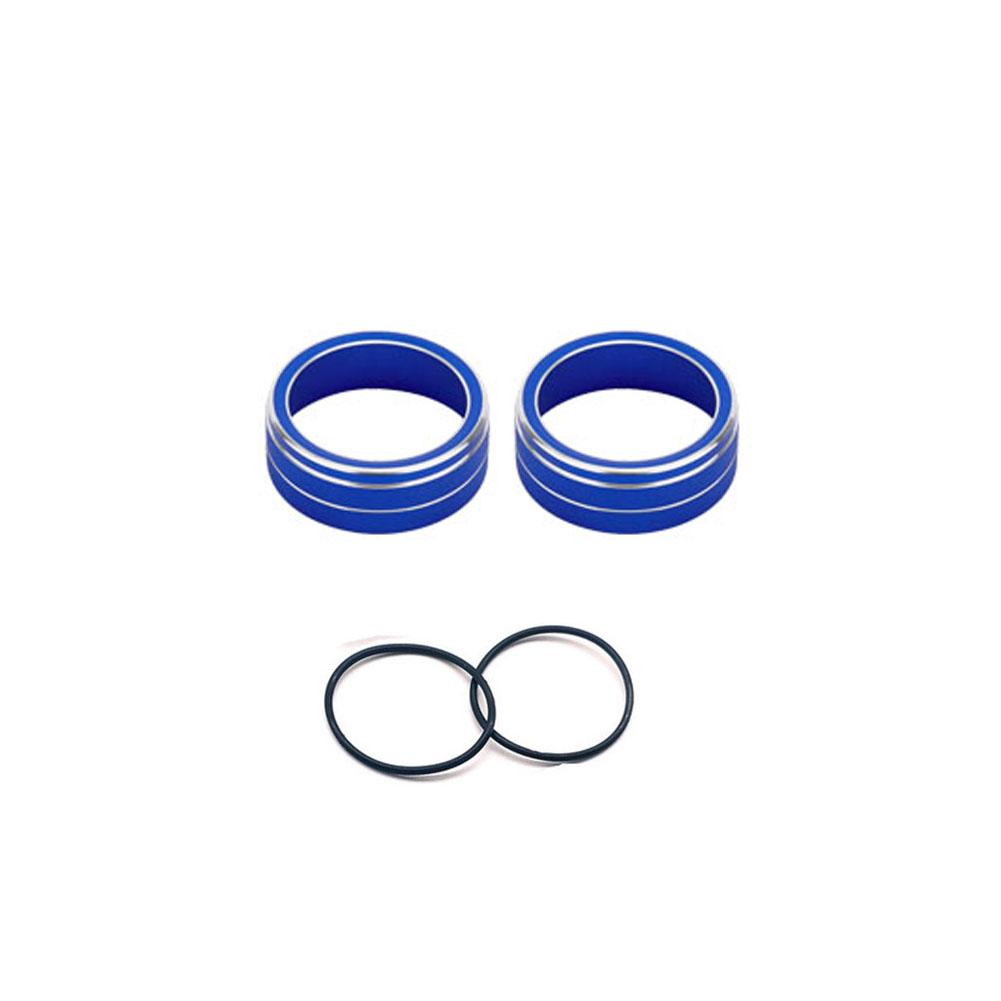 2pcs Car Audio Stereo Volume Control Knob Button Ring Cover for Volkswagen Tiguan Mk2 Atlas T-ROC