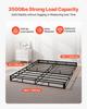Box Spring, Queen Size Bed Frame with Washable Fabric Cloth, Heavy Duty Metal Frame for Queen Bed, 130 mm Mattress Foundation, 1587.57 kg Max Weight