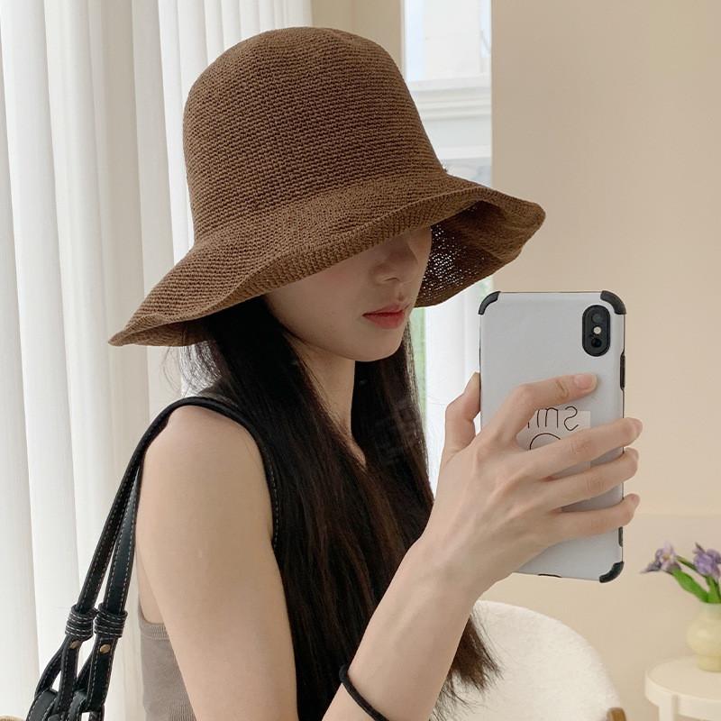 Simple Casual Fisherman Hat With Wide Brim Sun Protection For Beach And Vacation