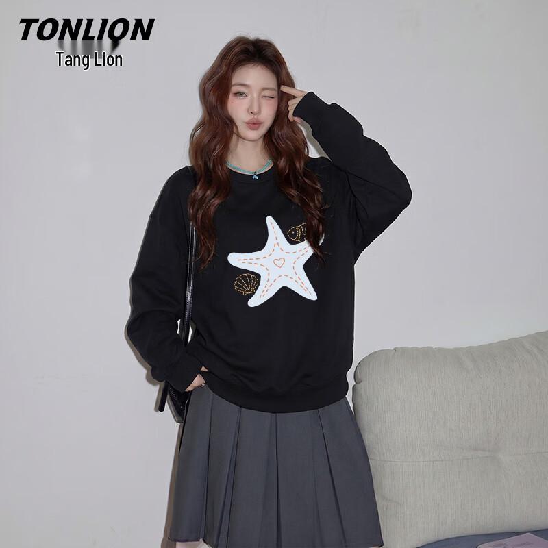 Женская модная толстовка TonLion из смесовой хлопковой ткани