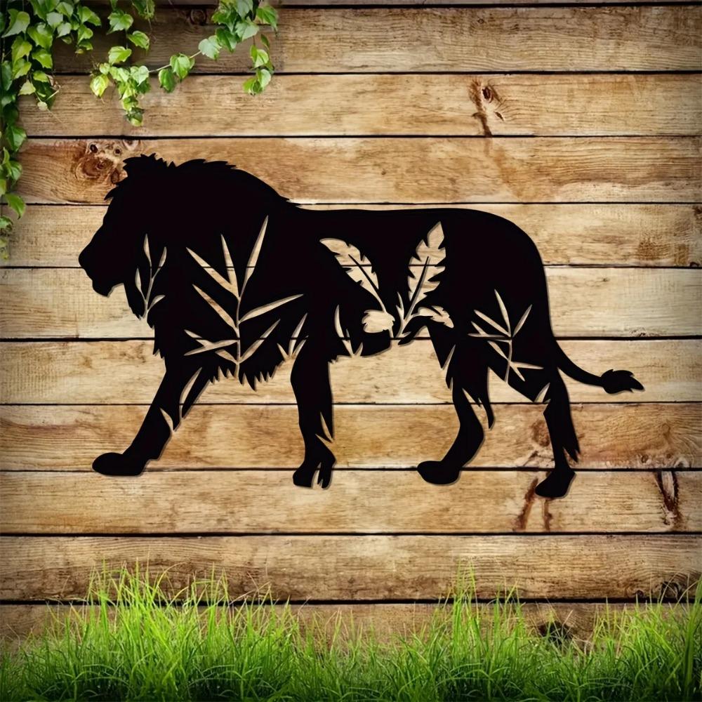 1 шт. Металлическое художественное настенное украшение Знак льва Стильное металлическое настенное искусство для кухни, ванной комнаты, гостиной, спальни, крыльца | Идеальный подарок для дома