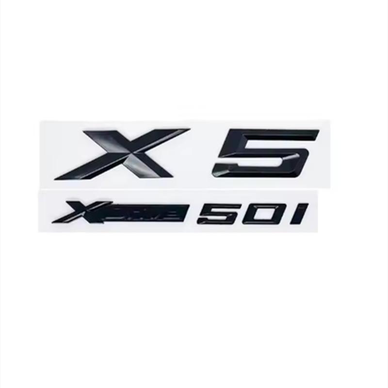 ABS 3d New Style XDrive Alphanumeric Trunk Emblem Sticker for BMW X5 - 28i 30i 35i 40i 48i 50i 30d All-Wheel Drive Badge yi2
