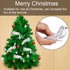 12pcs Artificial Bird Silver Christmas Tree Decorative Bird Ornament with Metal Clip