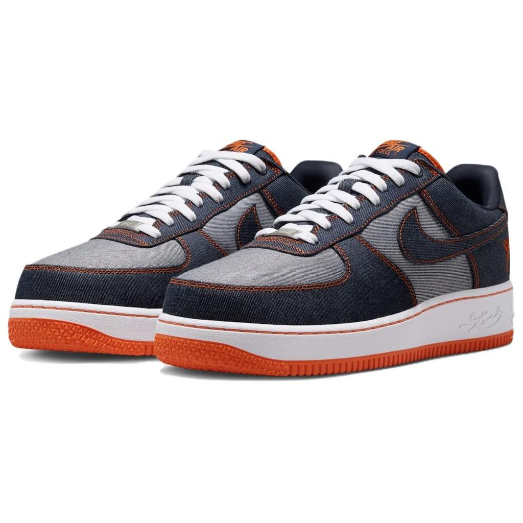 Nike X Kobe Bryant Air Force 1 Низкие Кеды для Скейтбординга Мужские Сине-Оранжевые IM1980-400