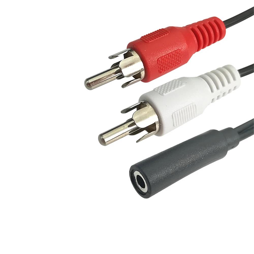 3.5mm Jack Male to 2 RCA Female Jack RCA Stereo Y Audio Cable Converter Adapter High Quality wholesale 5