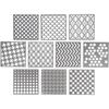 Creotime Stencil Sheet 10 Pieces