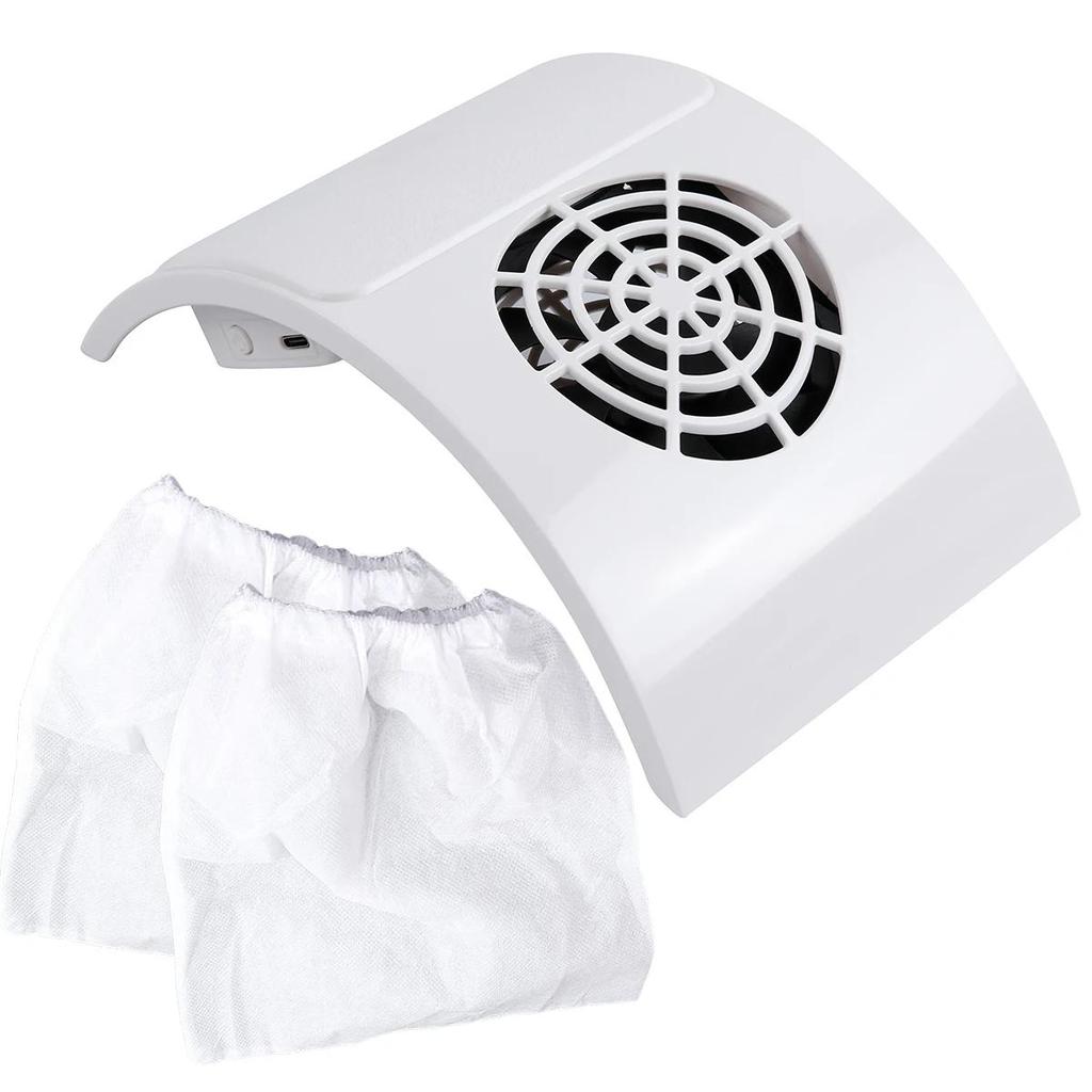 TFSCLOIN Профессиональный пылесборник для ногтей Низкий уровень шума Пылесос для ногтей Съемный фильтр Вытяжка для ногтей Инструмент для нейл-арта