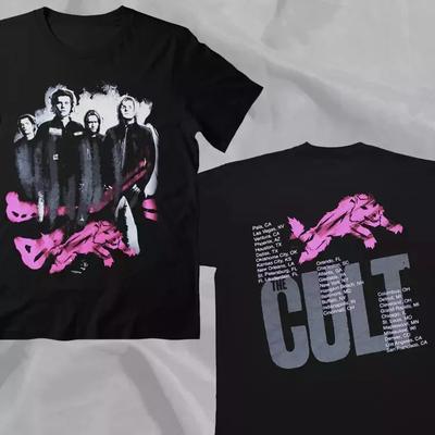 Унисекс Футболка Музыкальный Тур Группы The Cult Подарок Для Всех Фанатов