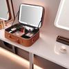 Deluxe Portable LED Makeup Case with Mirror, Large Capacity, Suitcase Compatible