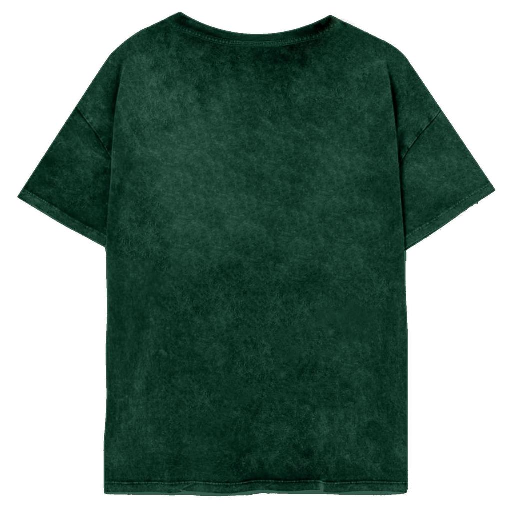 HARRY POTTER Womens/Ladies Slytherin Constellations Acid Wash T-Shirt