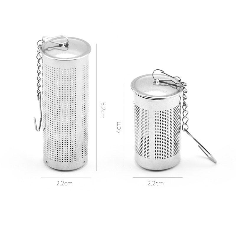 2 Pcs Stainless Steel Tea Infuser Strainer Set - Fine Mesh Ball with Chain Hook