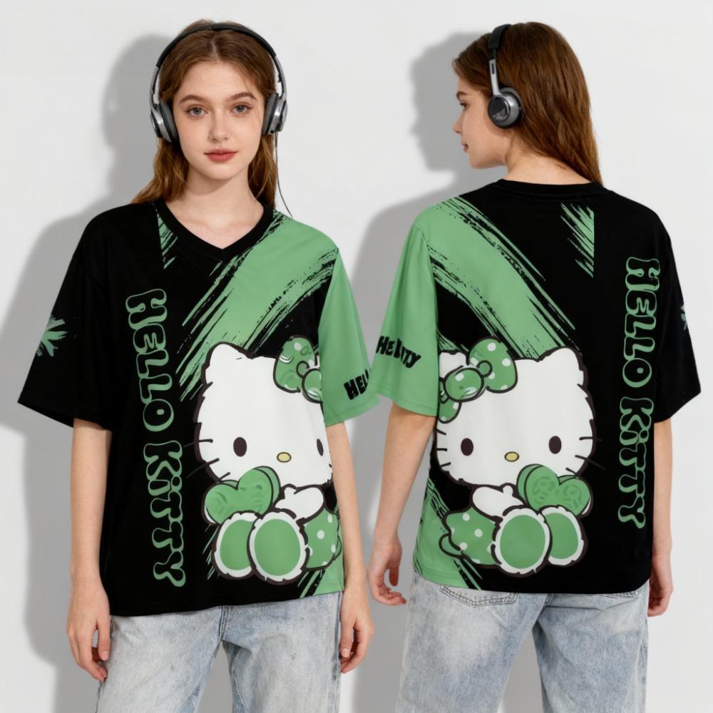 Women's Fashionable Round Neck T-Shirt, Sweet and Cool Summer T-Shirt, Loose Casual Sports T-Shirt