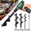 Drill Head Digging Hole Tools Garden Auger Drill Bit Tool Spiral Hole Digger Ground Drill Earth Drill For Seed Planting Gardening Fence Flower Planter