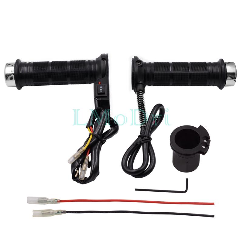 LMoDri универсальная мотоциклетная ручка с подогревом, ручки с подогревом для мотоцикла, 7/8 дюйма, 22 мм, формованные ручки с подогревом, грелки для рук