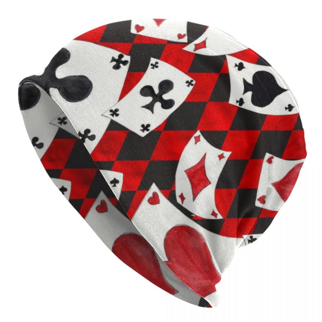 Крутые шапки с капюшоном для покера, вязаные шапки в стиле хип-хоп для женщин унисекс, осенне-зимние теплые шапки для азартных игр, карточные игры, шапки с черепами