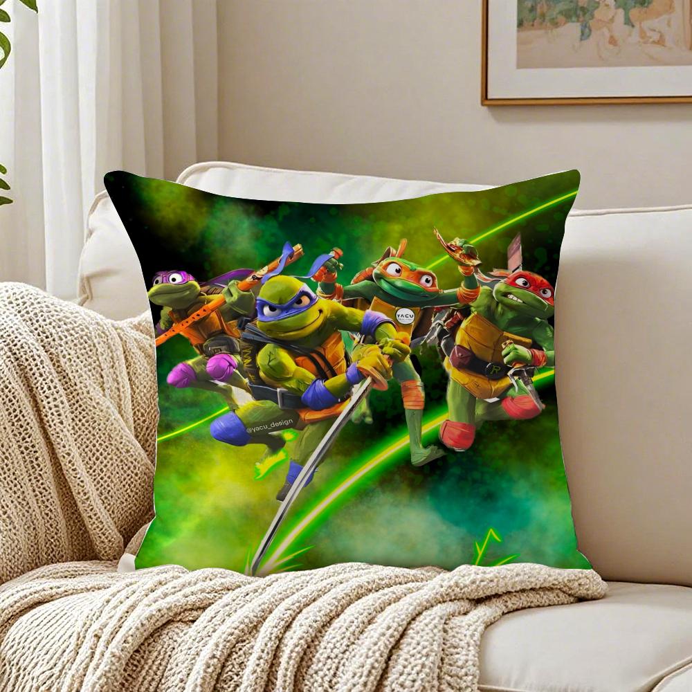 Teenage Mutant Ninja Cushion Cover Pillowcase Antidustmite living Room Sofa Decor Cushion Room