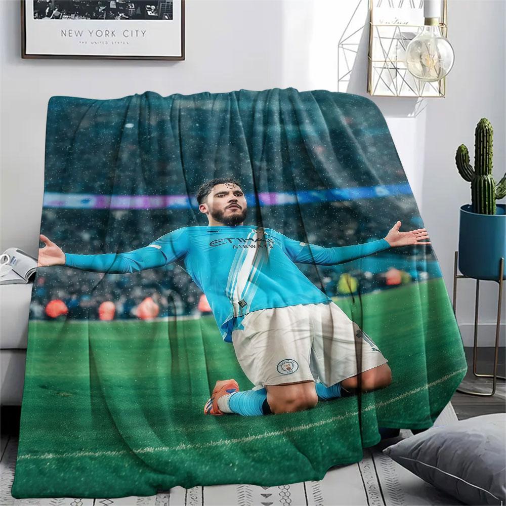 Rayan Cherki Printed Flannel Blanket, soft throw for bedroom sofa, washable, fan merchandise, great gift.