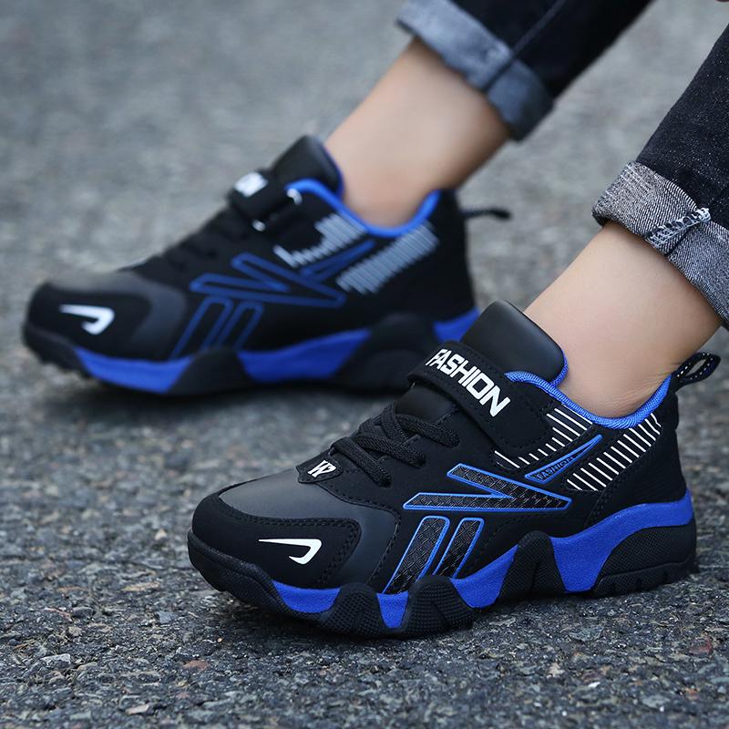 Детская обувь для мальчиков Модная Удобная Для улицы Спортивная Кожаная Для детей Теннисные Повседневные Кроссовки Детские Кроссовки для Бега Ходьбы