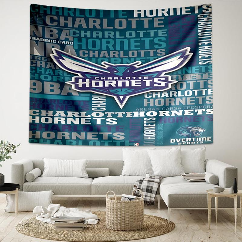 Charlotte-Hornets Logo Quick-Dry Tapestry Hanging for Bedroom,Livingroom, Playroom,Decor Art Room Wall Tapestry Holiday and Birthday Gifts