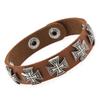 Hipster Hipster Female Personality Vintage Alloy Cross Hip Hop Bracelet Punk Stainless Steel Snap Bracelet