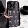 Простой чехол для iPhone с бантом для Apple 7 до 16 Pro Max