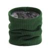 Fashion Stripe Plush Thicken Warm Winter Ring Scarf Women Men Knitted Full Face Mask Snood Neck Scarves Bufanda Muffler