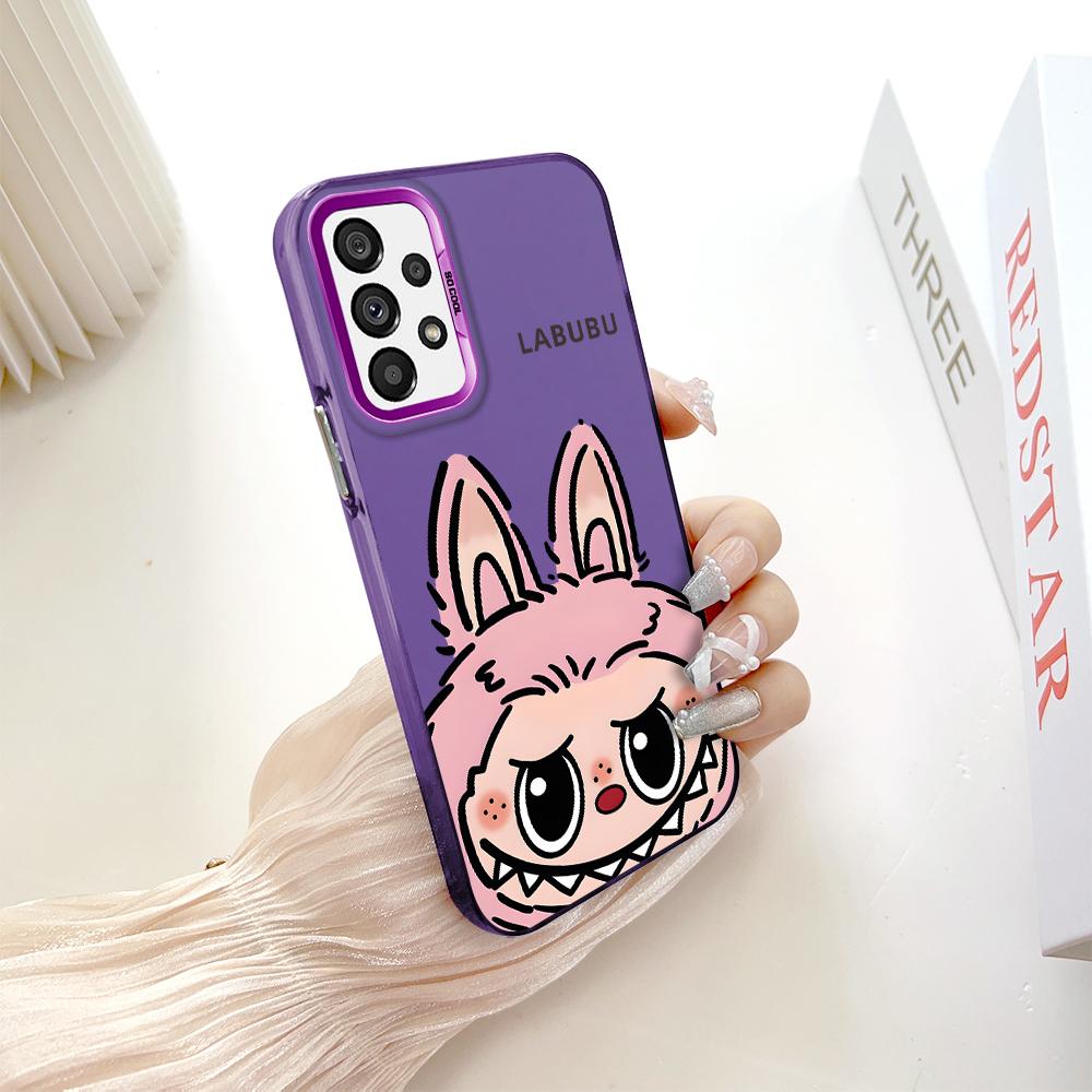 Окрашенный узор, цветной серебристый, двухсторонний, жесткий, противоударный чехол для телефона Samsung