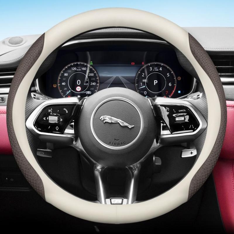 Leather Car Steering Wheel Cover for Jaguar X F S Type XF 250 260 XE XFR E F I Face Xj X350 X351 Xjl Accessories
