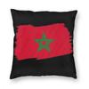 Morocco Flag Cool Design Throw Pillow Cover Polyester Decorative Pillow Moroccan Funny Cushion Covers