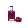 Soft Cabin Suitcase Set + "Ultra Light" Vanity Case - Lys Paris 2102/2 - Magenta