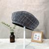 25 Early Autumn New Retro Literary Plaid Beret Children Show Their Faces Little Painter Hat