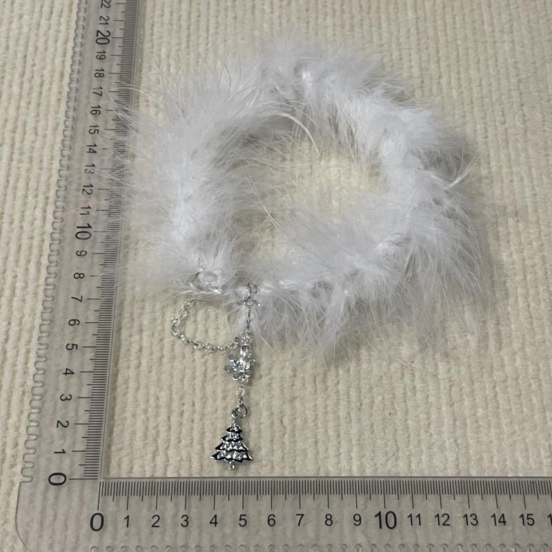 Elegant Rhinestone Snowflake Pearl Necklace