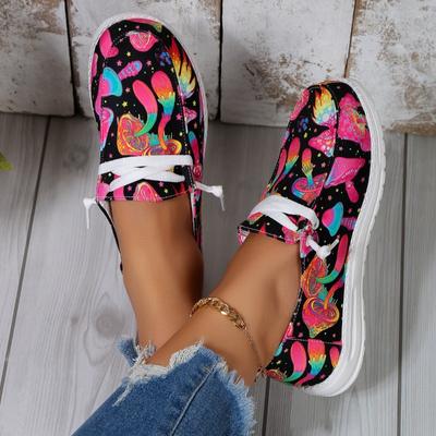 Модные европейские и американские парусиновые туфли для женщин 2024 года, новые дизайнерские женские туфли с принтом Sense, большие размеры 36-43, Zapatos Mujer, Zapatos