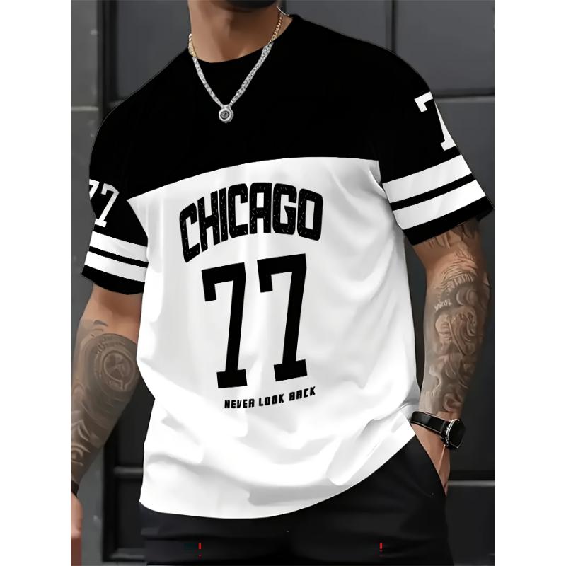 Мужская футболка с графикой Chicago 23, футболка с коротким рукавом, спортивная женская футболка, унисекс, повседневная, для ежедневной носки, летняя, мужская футболка для гонок