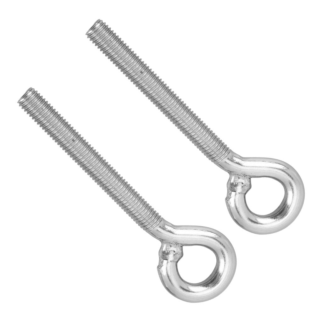 2pcs M12 Eye Bolt Stainless Steel Ring Bolts Machine Welded Closed Screw Rod Eye Screw Bolts