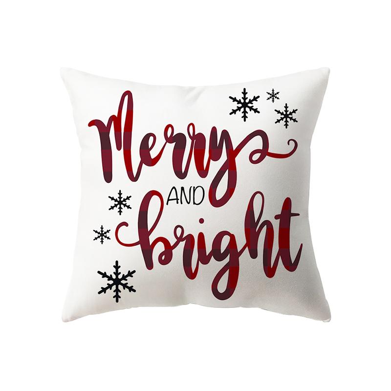 Рождественские украшения с рождественским принтом, чехол для подушки, украшение для дома, гостиной, дивана, подушка, наволочка