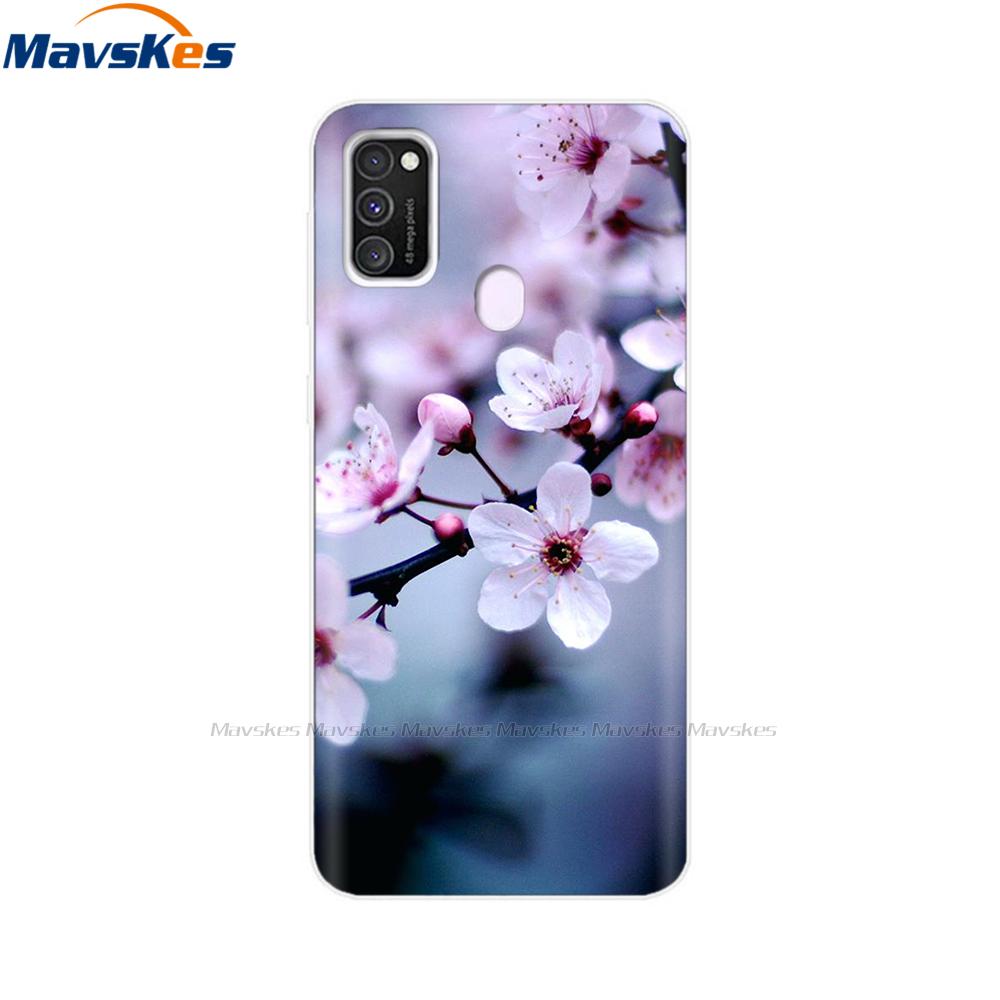 Чехол для Samsung Galaxy M21 Задняя крышка Мягкий силиконовый TPU Чехол для телефона Для Samsung Galaxy M20 M21 M30 M30s M31 Чехол Защитный бампер