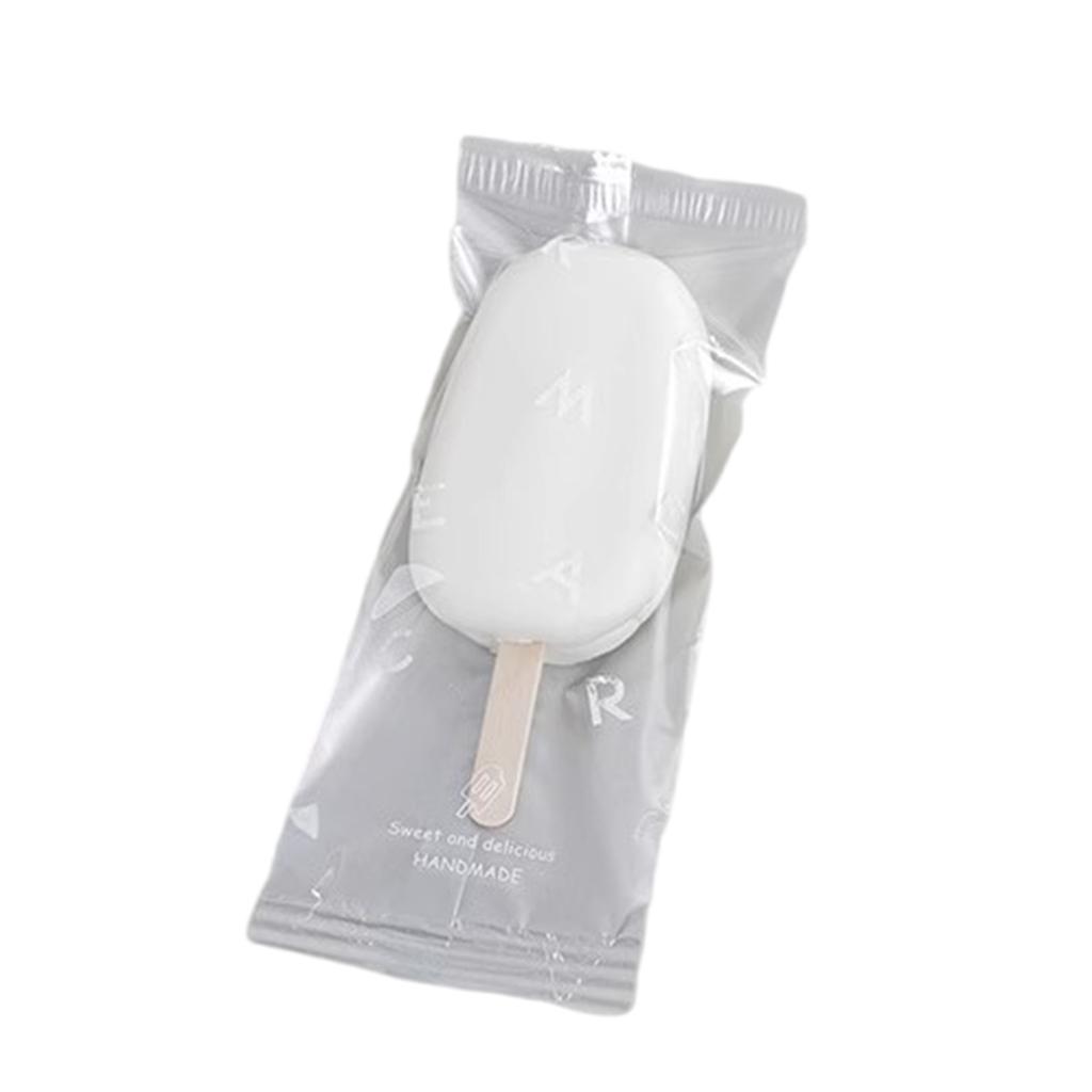 Упаковка из 100 бытовых оберток для эскимо Удобный пакет для упаковки мороженого Практичное решение для хранения замороженного лакомства