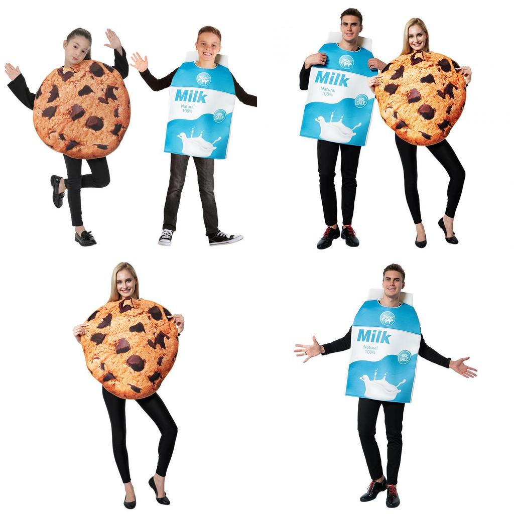 Unisex Halloween Costume Milk Cookie Pair For Stage Performance And Party Events