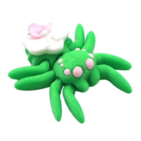 Yousheng 3D Printed Spider Ornament Mini Spider with Movable Joints Colorful Spider Fidget Toy for Kids And Adults Party Favors