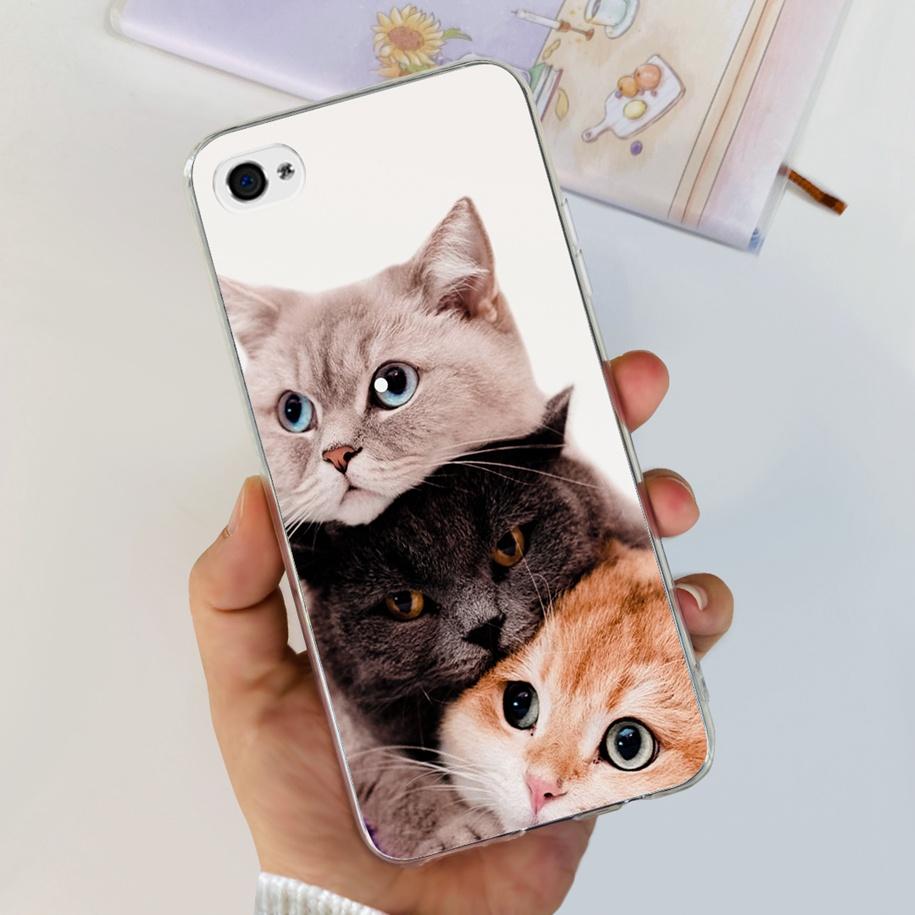 For Apple iPhone 4 Case Popular Flower Astronaut Clear Funda Soft Silicone Cover For iPhone 4s 4 s Bumper for iPhone4 Coque Capa