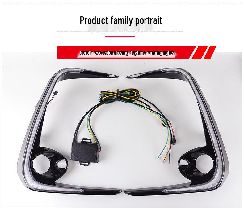 LED Sequential Turn Signal Daytime Running Lights for 19-21 Corolla