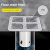 100Pcs Disposable Mesh Floor Drain Prevent Clogs Fine Mesh Design Break-Resistant Hair Catcher Drain Cover Stickers with Adhesive Backing