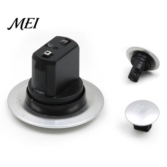 Start Button Replacement for Mercedes Engine Stop Switch Benz, Car Push Direct Plug-in Starter Switch, Button, Accessory Metal Panel Butto