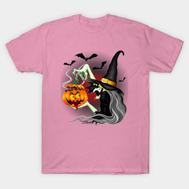 Футболка женская ведьма с Джеком Олэнтерном и летучими мышами Harajuku Print Kawaii футболка летняя женская футболка с коротким рукавом топ футболка