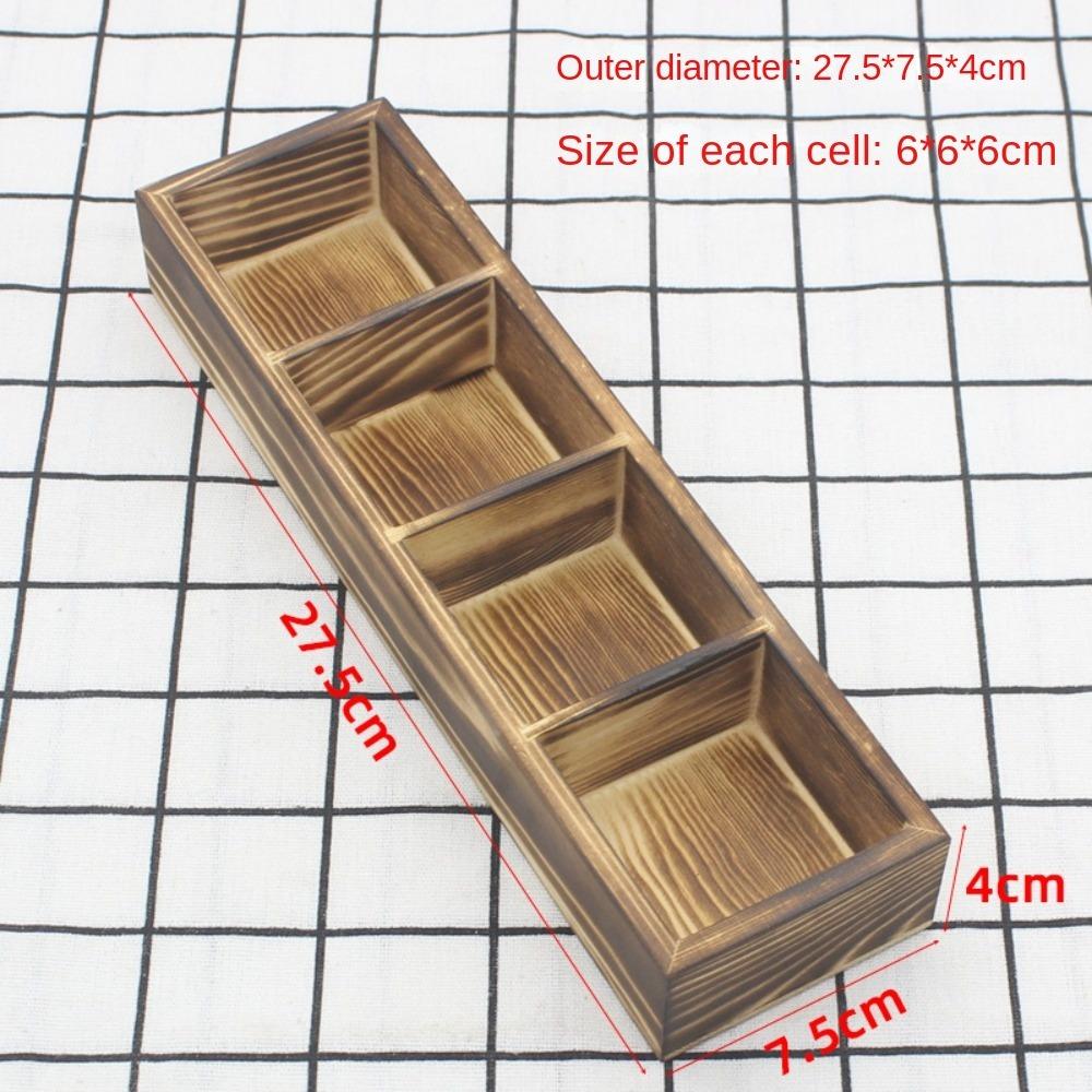 Держатель для чайных пакетиков из цельного дерева в стиле ретро, настольный креатив, разная сортировочная сетка, новый держатель для кофе