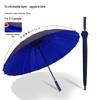 Extra Large Double Layer Men's Umbrella - 24 Bone, Long Handle, Reinforced, Thickened, Wind & Rain Resistant.