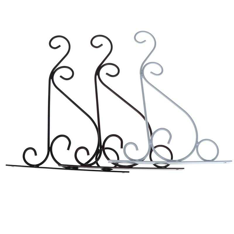 Железный цветочный горшок, крючок, растения, ландшафтный кронштейн, настенный балкон, домашний декор